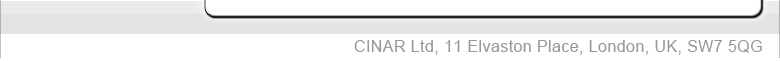 CINAR Ltd, 11 Elvaston Place, London, UK, SW7 5QG