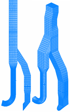 Grid arrangement for typical Cement Precalciner